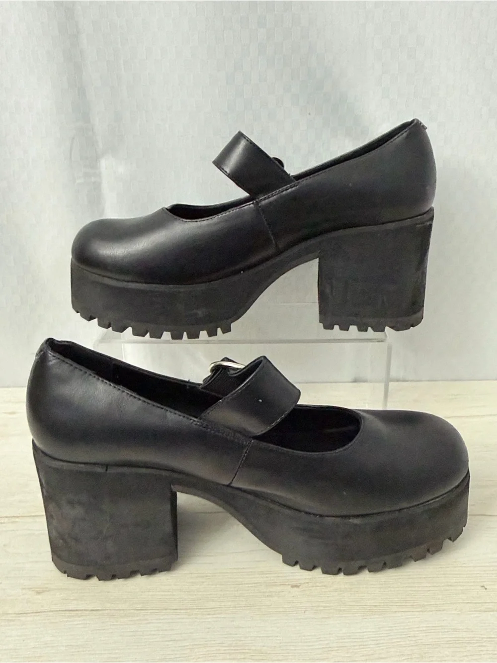 Current Mood Damnation Platform Mary Jane Shoes Size 11 Y2K Goth Dark Academia